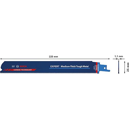 Expert S1155HHM sabre saw blades for the hardest metals, CARBIDE TECHNOLOGY