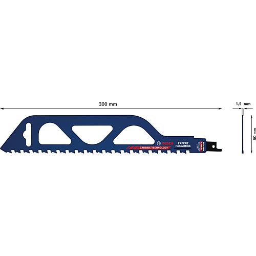 S1243HM sabre saw blades for breeze blocks, (red) brick, CARBIDE TECHNOLOGY Anwendung 1