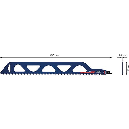 Lame de scie sabre  S2243HM pour Poroton, brique creuse (rouge), TECHNOLOGIE CARBURE Anwendung 1