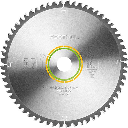 Circular saw blade for wood-based materials, building material boards, plasterboards, soft plastics Standard 1