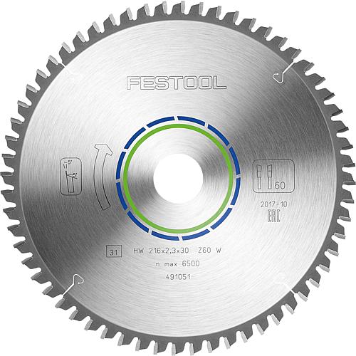 Circular saw blade for aluminium panels and profiles and hard and fibre-reinforced plastics Standard 1