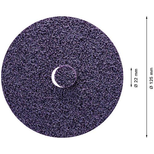 Non-woven disc BOSCH® EXPERT N477 for hook-and-loop disc Ø 125mm extra coarse