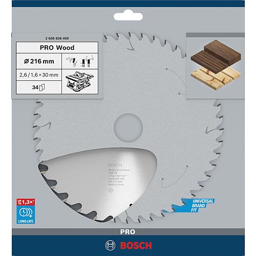 Lame de scie circulaire pour bois tendre et dur, panneaux d’agglomérés, contreplaqués, panneaux plastifiés, panneaux de fibres Anwendung 1