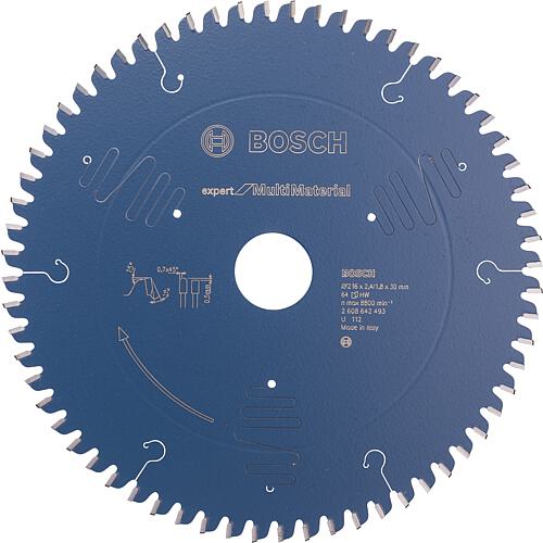 Circular saw blade for aluminium, aluminium composite boards, non-ferrous metals, plastic, HPL, hard wood, solid wood, chipboard, plywood Standard 1