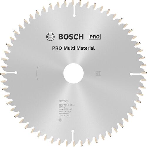 Circular saw blade Ø 216 x 30 x 2.5 with 60 teeth, for aluminium and non-ferrous metals