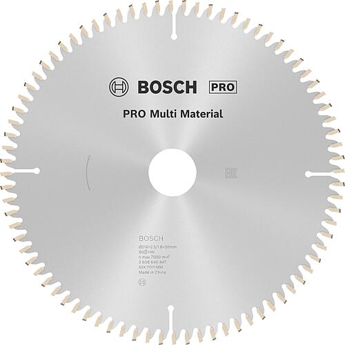 Circular saw blade Ø 216 x 30 x 2.5 with 80 teeth, for aluminium and non-ferrous metals