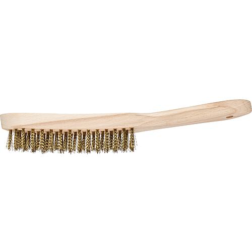 Wire brush HBU, brass wire Standard 1