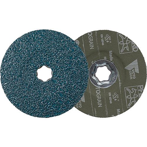 Fibre disc COMBICLICK, VICTOGRAIN for steel, cast steel, hard non-ferrous metal Standard 1