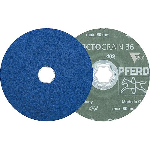 Disque fibre COMBICLICK, VICTOGRAIN-COOL pour acier, acier moulé, acier inoxydable, métaux durs non ferreux Standard 1