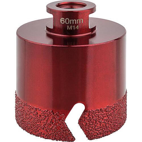 Couronne de perçage à sec pour carrelage Soldia Ø 60 mm, filetage M14