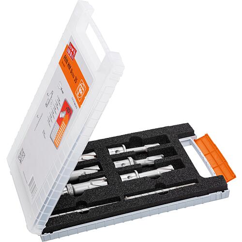 Core drill bit set 3/4 in Weldon 8-piece Standard 1