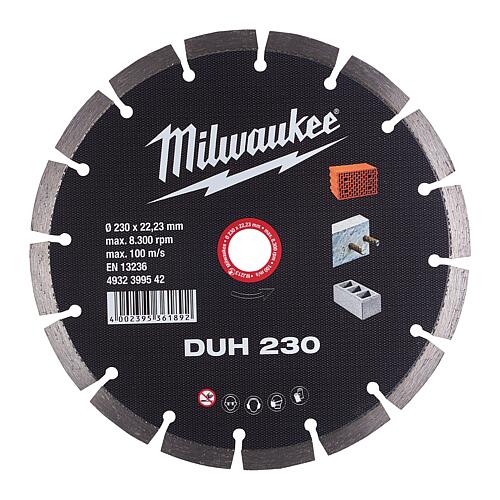 Diamond cutting disc Milwaukee DUH, Ø 230 x 22.23 x 2.6 mm