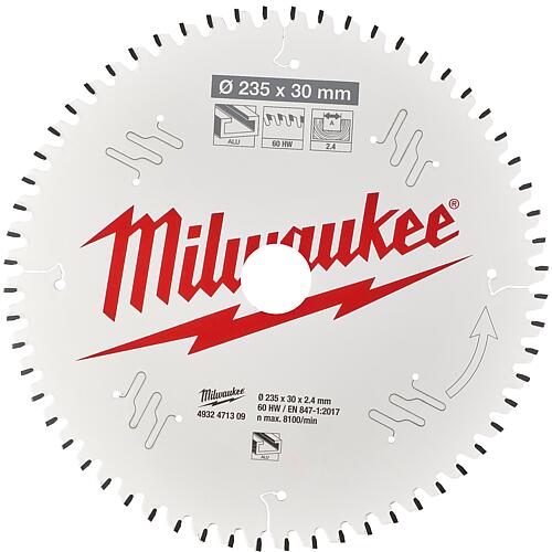 Circular saw blade Milwaukee Ø 235x30 mm, 60 flat trapezoidal teeth, for wood