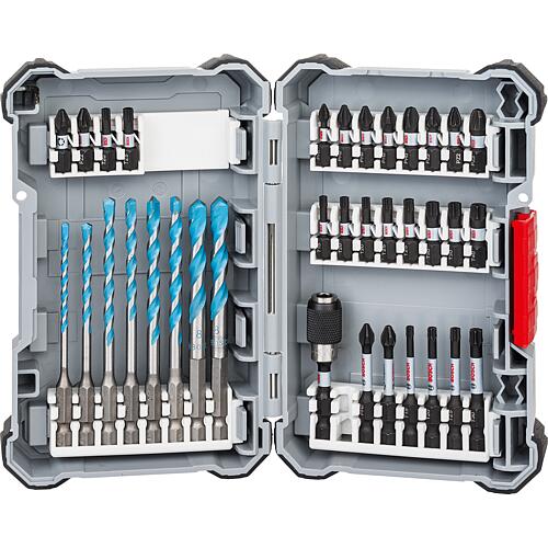 Drill and bit set, 35 pieces Standard 1