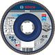 Slatted grinding disc BOSCH® straight with X - Lock holder Ø 125 mm K80