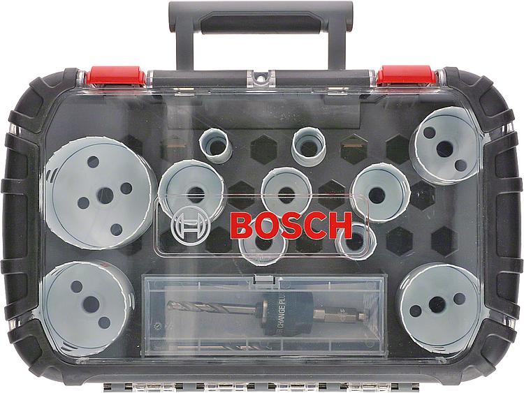 Hole Saw Set Bosch Hss Wood Metal 14 Piece