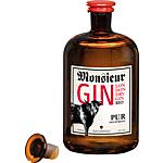 Monsieur PURE GIN 47% vol., 2000 ml, in a wooden box