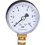 Bourdon tube pressure gauge ø 50 mm, DN 8 (1/4“) radial