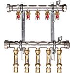 Brine manifold e-class, model 38 VA, stainless steel, DN50 (2“), with flow controller