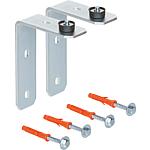 Replacement wall bracket set for evenes heating manifold and hydraulic switch