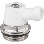 Drain plug, rotatable 1/2" with O-ring with large outlet