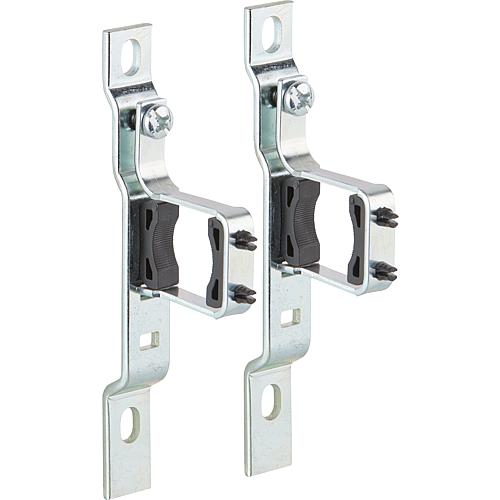 Single wall bracket set with sound insulation inserts