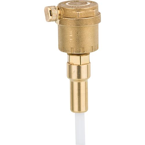 Automatic air vent with shut-off valve for pressing Press nozzle 15mm