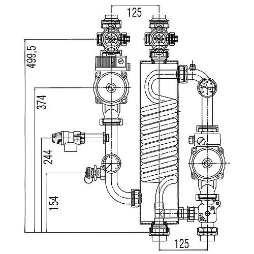 Système de séparation Wilo-Safe WS 5-24 / 2027419, DN40 (1 1/2") Standard 3