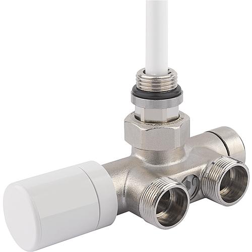Thermostatic valve body ONE, for lower one-point connection Standard 1