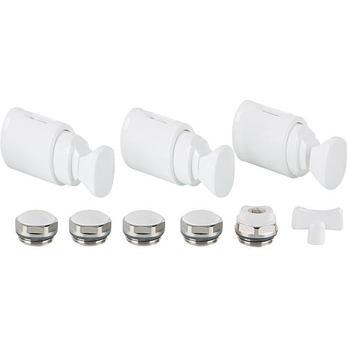 Replacement bracket set for bathroom radiators, Cool und Cool with centre connection Standard 1