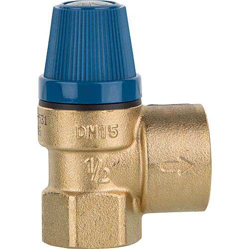 Membrane safety valve type 531 connection: inlet 1/2", outlet 3/4" 6 bar"