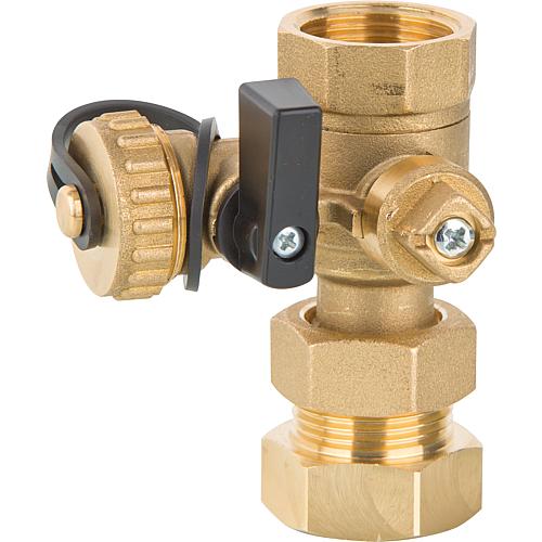 Cap valve Evenes with ball shut-off DN 20 (3/4ö)