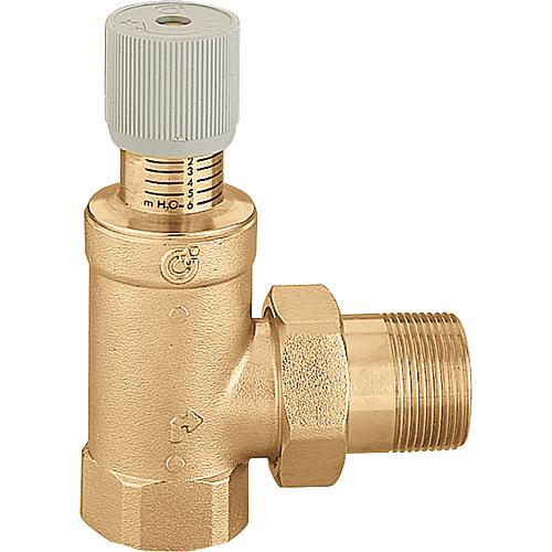 Differential pressure overflow valve DN20 (3/4"), series 519 Standard 1