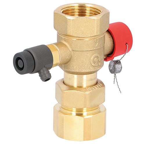 Cap valve with drain