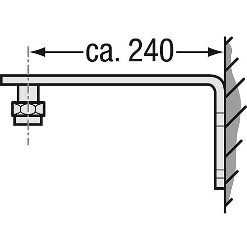 Wall bracket for expansion vessels