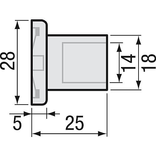 Replacement piston guide for thermal discharge safety device model 543 Standard 2