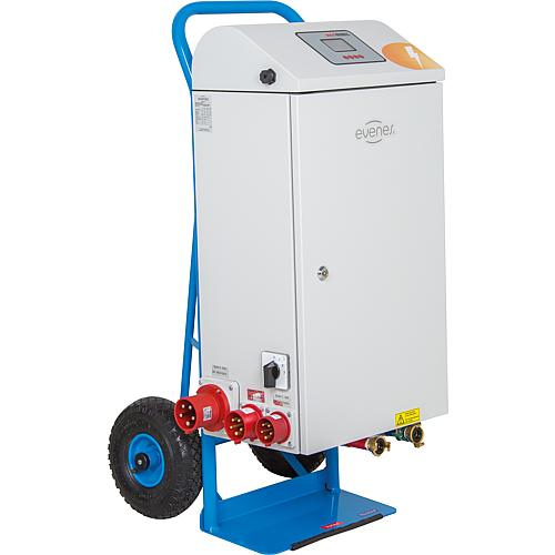 Chauffage electrique mobile EWM 36/2.0, prise de courant triple,9-36KW, 400V,16/32/63A