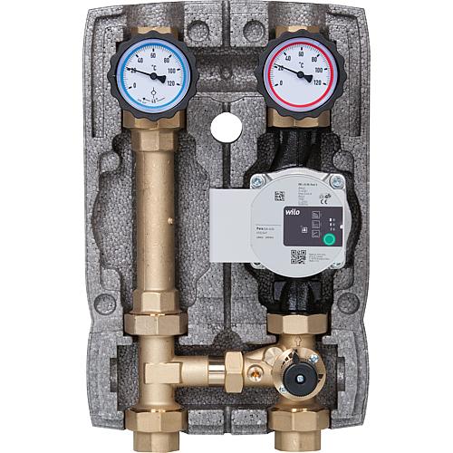 Heating circuit set Easyflow DN25 (1”) with 3-way mixing valve without mixer motor Standard 2