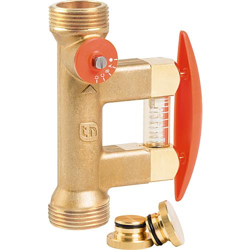 Balancing valve Tacosetter Bypass Solar 185, external thread design Standard 1