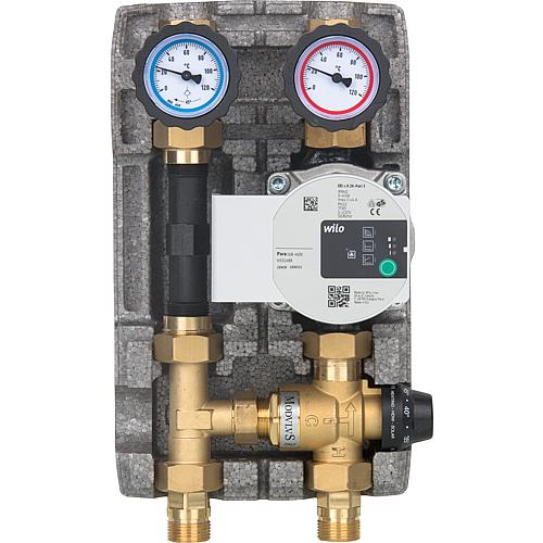 Heating circuit set Easyflow DN20, thermal control circuit with constant value, 20-43°, and heat meter circuit Standard 1