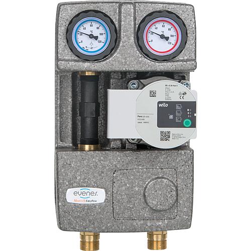 Heating circuit set Easyflow DN20 unmixed, heat meter circuit