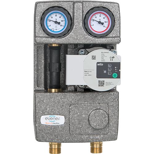 Heating circuit set Easyflow-Count, DN 20 (3/4”) for heat quantity counter installation model 20-4 unmixed Anwendung 1