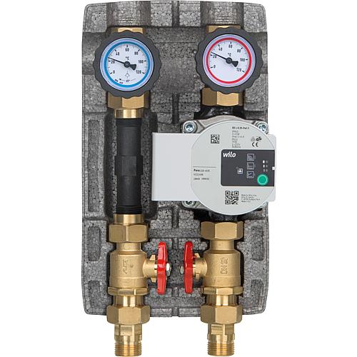 Module hydraulique Easyflow DN20 non mélangé, raccord compteur d´énergie Standard 1