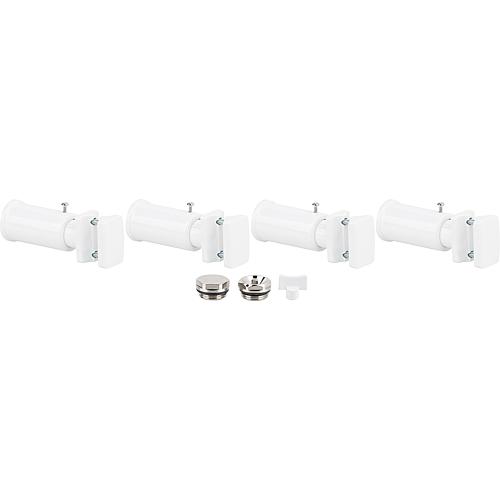 Replacement bracket set for bathroom radiators Pieve Standard 1