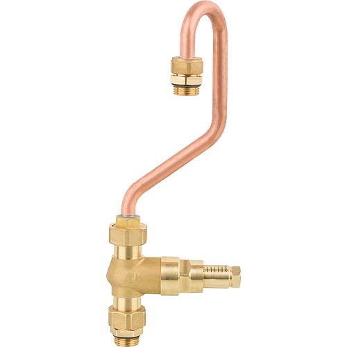 Overflow valve with bypass pipe Standard 1