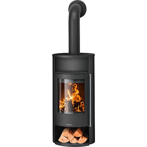 Fireplace Oranier Polar Neo 6, black steel, body black steel