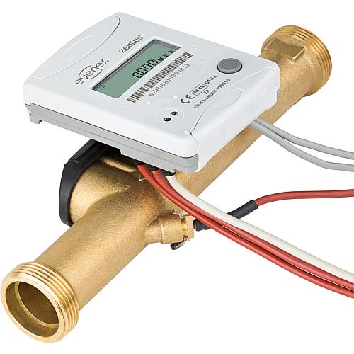 Compteur thermique compact Evenes à ultrasons, M-BUS, pour relevé à distance à partir de 3,5 m³ Standard 1