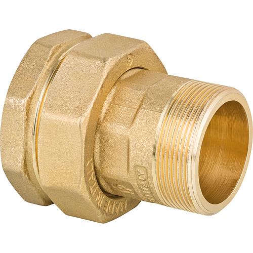 Brass threaded fittings Screw connection, flat sealing, 2" ixa