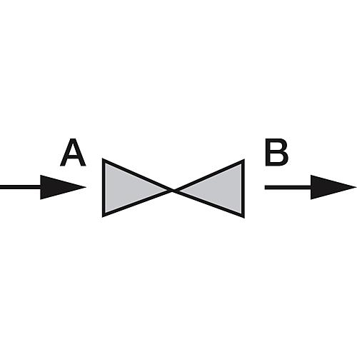 Two-way zone valve, Solar, with limit switch Standard 3
