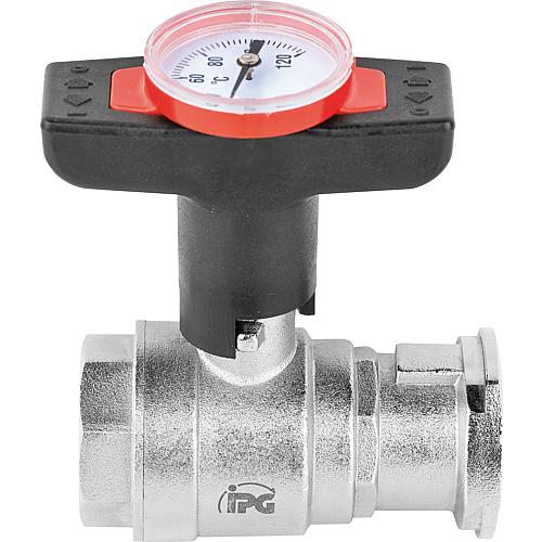 Thermometer for isolating-T ball valve Anwendung 2